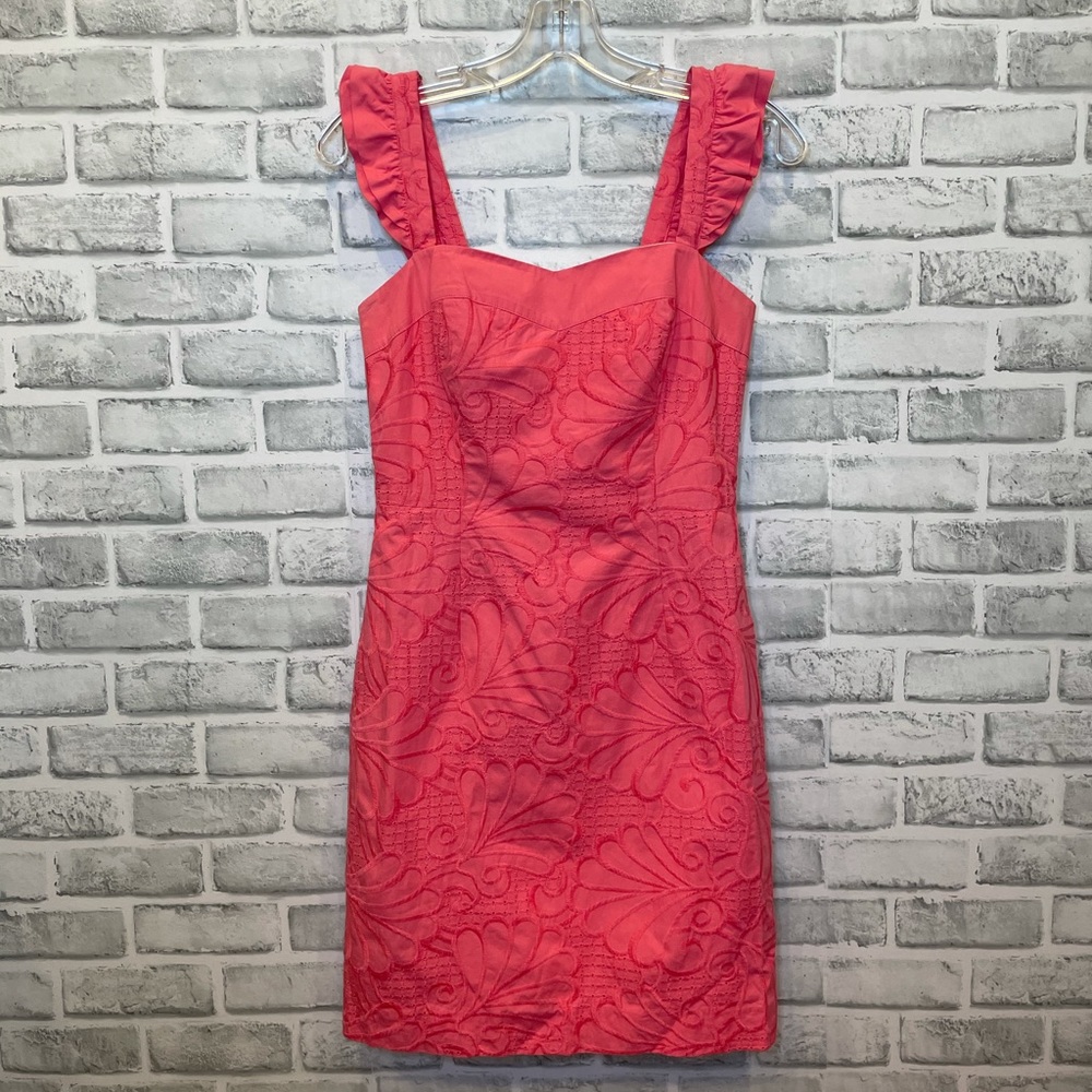 LILY PULITZER Ruffle Corset Eyelet Dress